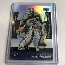 2005 2006 Upper Deck McDonalds Goalie Factory Tomas Vokoun Nashville Predators #