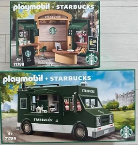 STARBUCKS X PLAYMOBIL 2024 Figure / Store 71788 and Coffee Truck 71789 - Picture 1 of 6