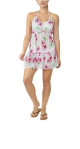 Miken Juniors Adjustable Floral Print Cover Up Size M - Picture 1 of 5