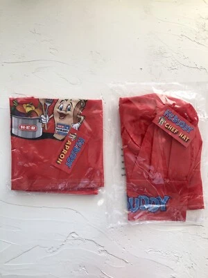 HEB Buddy Kid’s Chef’s Red Hat & Delantal, Texas Grocery Store Cadena Mascota Disfraz Foto 1 de 4