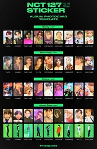 NCT 127 NCT127 3er ÁLBUM Pegatina Tarjeta de fotos Pegajosa Seúl Ciudad Joya Estuche AR versión. - Imagen 1 de 96