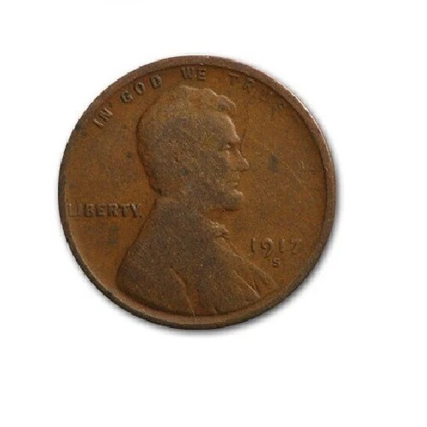 1917 S - Lincoln Wheat Penny - G/VG Cover