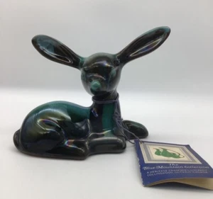 Blue Mountain Redware Pottery Fawn Made In Canada Original Tag - Picture 1 of 10