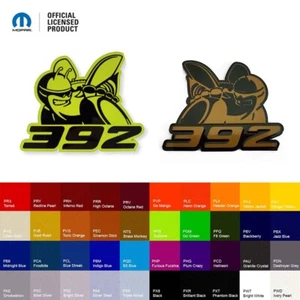 Mopar Licensed Scat Pack Bee 392 Customizable Acrylic Badge Emblem Logo 2PC Set - Picture 1 of 8