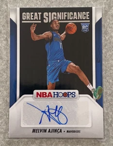 2024-25 NBA Hoops Great SIGnificance #GS-MAM Melvin Ajinça ROOKIE RC Auto - Picture 1 of 2
