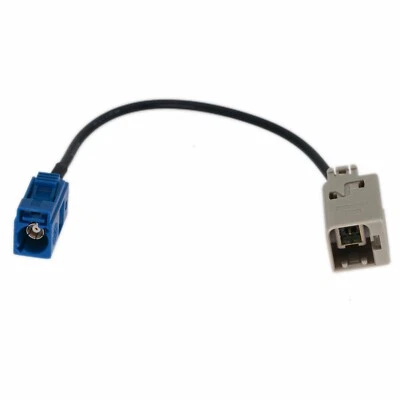 FAKRA C blue F to GT5-1PP HRS gray M 1FT adapter GPS aerial car navigation radio - Image 1 of 4