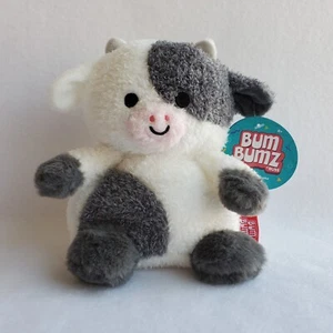 Bumbumz Rodeobumz CONRAD the COW 7.5" Bum Bumz plush Black & White Bull Rodeo - Picture 1 of 8