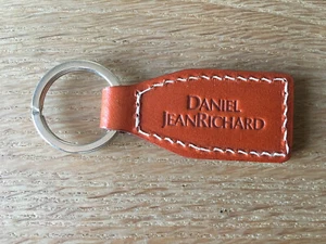 New - Key Chain Daniel Jeanrichard - Steel And Leather - Picture 1 of 3