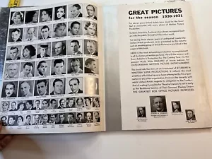 United Artists 1930-1931 RARE BOOK Longacre Press Movie Stars 1930’s Movies 1930 - Bild 1 von 24