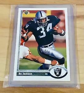 Bo Jackson 1991 Upper Deck Football Card #155 NFL Raiders Vintage 90’s Mint - Picture 1 of 2