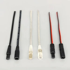 2 Pins 0.3mm² DC Waterproof Electrical Cable Wire Connector IP68 DC Power Cord - Picture 1 of 8