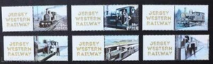 Jersey Stamps: "Jersey Western Railway" MNH Selvedge L2 6 Value Mint Set 2024 - Picture 1 of 1