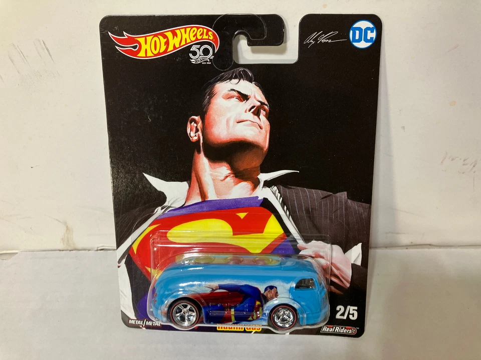 Hot Wheels 2018 Pop Culture DC Alex Ross 2/5 Superman Haulin Gas Fky26