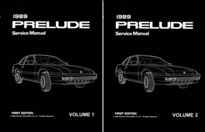 Honda Prelude 1989 (incluye Si) manual de reparación de servicio de taller Foto 1 de 4