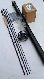 Silverbrook Excel 10ft 4pc #7 Fly Fishing Rod T24 Carbon Rod/Reel/Line Outfit. - Picture 1 of 5
