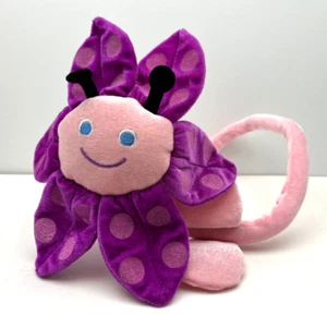 Plush Flower Bendable Stem Colorful Stuffed Toy Happy Spotted Pink Purple Soft - Bild 1 von 13