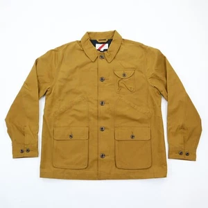 Best Made Herren Canvas Scheunenmantel braun geknöpft vorne L groß - neu mit Etikett - Bild 1 von 9