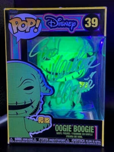 Ken Page signiert/beschriftet Oogie Boogie Funko Pop #39 *Black Light Edition* - Bild 1 von 5