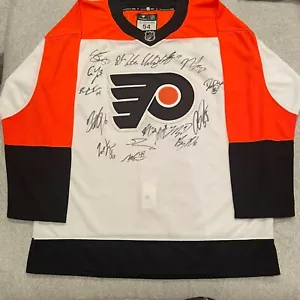 Philadelphia Flyers 2024-25 Team Signed Jersey 17 Sigs GTP - Picture 1 of 3