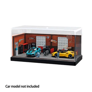 1:64 Scale Diorama Car Garage Model Repair Workshop Scene Display Building Mod1b - Bild 1 von 11