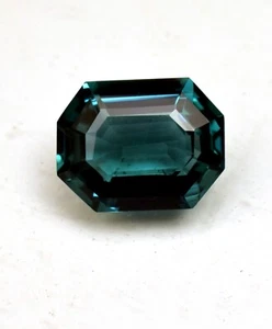 Natural Mozambique Green Tourmaline 16.00 Ct Fancy Cut Loose Gemstone TREATED - Picture 1 of 5