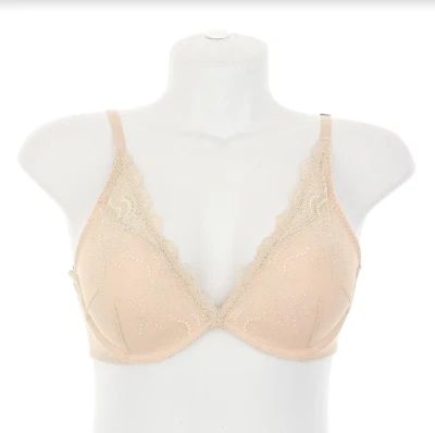 Spanx L96131 Undie-Tectable Underwire Push-Up Plunge Beige Bra Size 32D - Image 1 of 4