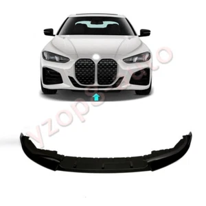 For BMW 4 Series 22-25 ABS Plastic Black Front Bumper Spoiler Splitter Lip Kit - Picture 1 of 9