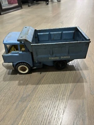 Camión volquete de juguete de acero prensado Blue Structo de colección RARO DIFÍCIL DE ENCONTRAR e12 Foto 1 de 4