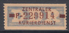 DDR 20 P postfrisch ** ; ZKD Dienstmarken B