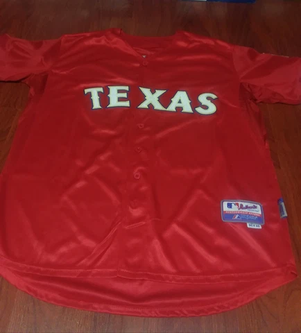 Majestic Texas Rangers Jersey #32 Josh Hamilton World Series 2010 Size 50 Cover