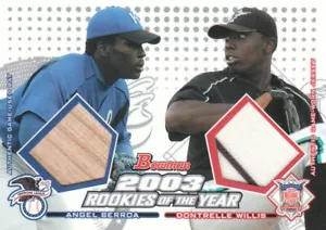 2004 Bowman Baseball "Autogramm und Relikt" Einsatzkarten - Bild 1 von 17