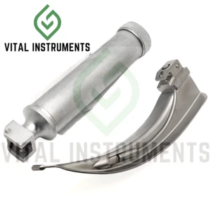 Laryngoscope Medium Handle & Macintosh Blade #4 ENT Intubation Anesthesia - Picture 1 of 1