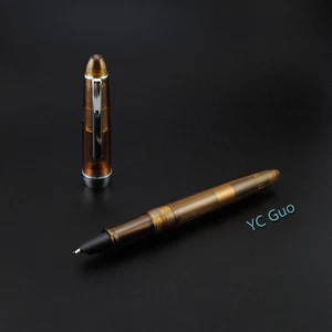 Jinhao 992 penna stilografica calligrafia trasparente tappo a vite pennino con cappuccio 6 colori - Foto 1 di 15