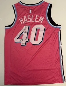 Udonis Haslem Miami Heat Autographed Jersey With Inscription Beckett COA - Picture 1 of 3