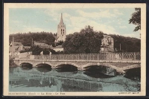AK Beaumontel, La Risle, Le Pont - Bild 1 von 2