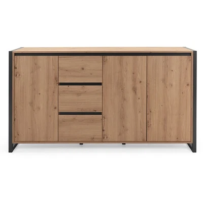 Kommode DENVER - Artisan Eiche - anthrazit - 160 cm Sideboard Kommode TV - Bild 1 von 4