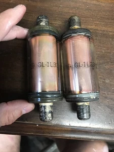 2 GE GL-1L 33 Glass Vacuum Capacitors 100MMF - Picture 1 of 6