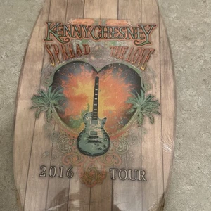 Kenny Chesney 20” Surfboard Spread The Love Sign / 2016 Tour Memorabilia - Picture 1 of 8