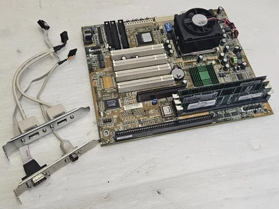 FIC KZ-6000-V, Socket 370 + Celeron 466MHz + RAM 256MB - VINTAGE AT MOTHERBOARD Foto 1 de 4