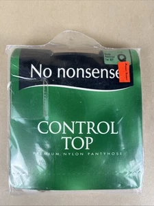 Collant top nuovo con scatola vintage senza fronzoli controllo nylon punta rinforzata 877 taglia Q nudo US - Foto 1 di 7