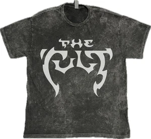 Camiseta The Cult Electric Logo Rock Band en camiseta lavada vintage - Imagen 1 de 2
