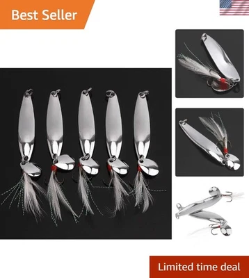 High-Performance 5pcs Fishing Lures Set with Sharp Treble Hooks for All Waters - Image 1 of 4