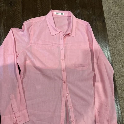Camisa para mujer Maurices rosa manga larga abotonada talla XL Foto 1 de 4