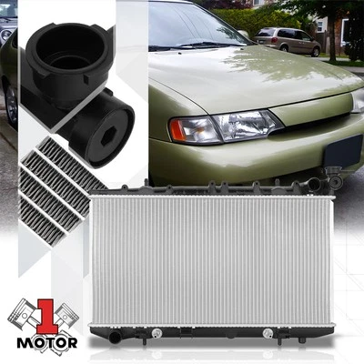 Aluminum Core Cooling Radiator OE Style for 91-98 Infiniti G20/Nissan 200SX 1158 - Image 1 of 4