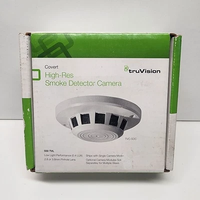 TruVision 550 TVL High Res Smoke Detector Camera Tvc-SDC2-HR  - Image 1 of 4