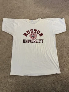 Vintage Boston University Champion T-Shirt Size XL 80s - Picture 1 of 3