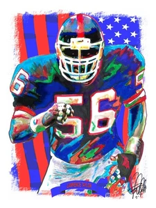 Lawrence Taylor New York Giants Fußball Sport Poster Druck Wandbild 8,5x11 - Bild 1 von 6