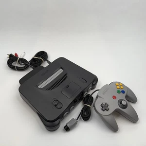 Nintendo 64 Console w/ OEM Controller AV Cable Power Supply – Tested Works - Picture 1 of 15