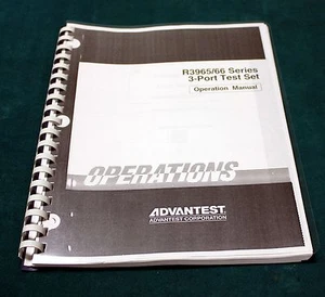 ADVANTEST R3965-66 3 PORT TEST SET OPERATING MANUAL - Picture 1 of 1