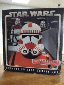 STAR WARS Shock Trooper Clone Trooper Cookie Jar Bust Statue Figure Cards Inc - Picture 1 of 10